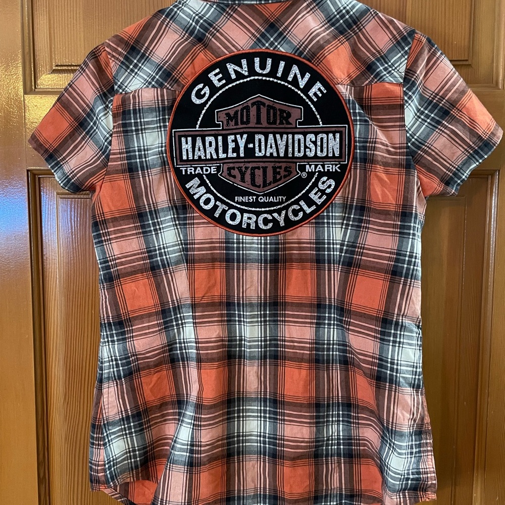 NWOT Womens Harley-Davidson button-down garage shirt